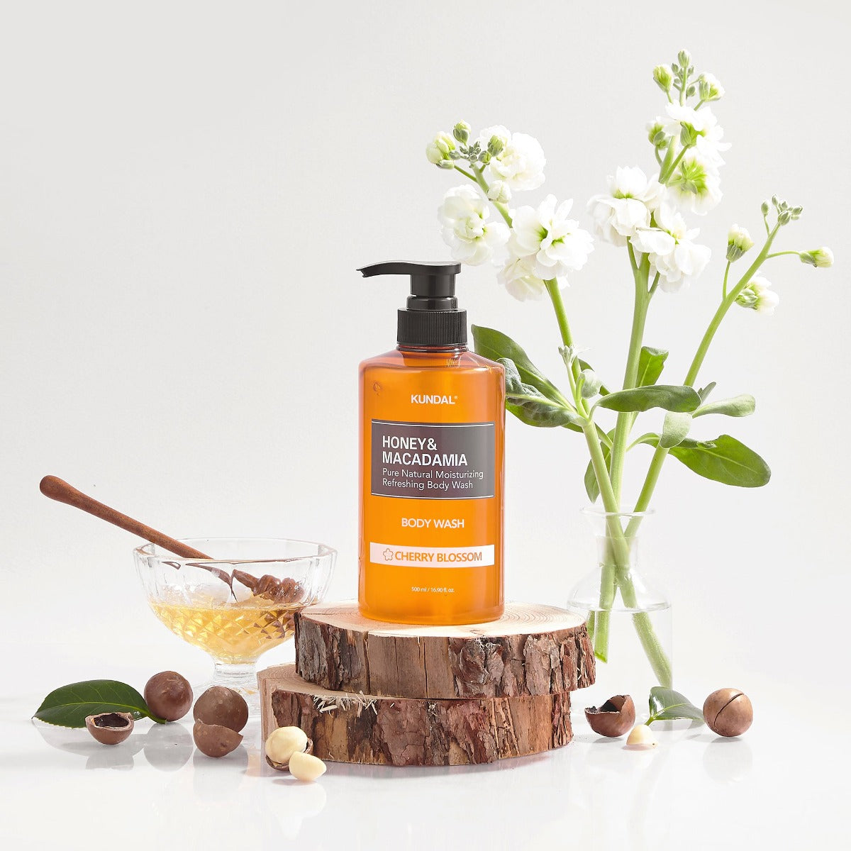 Kundal Honey & Macadamia Pure Body Wash, 500ml - Lemon Verbena (Exp 10/27)