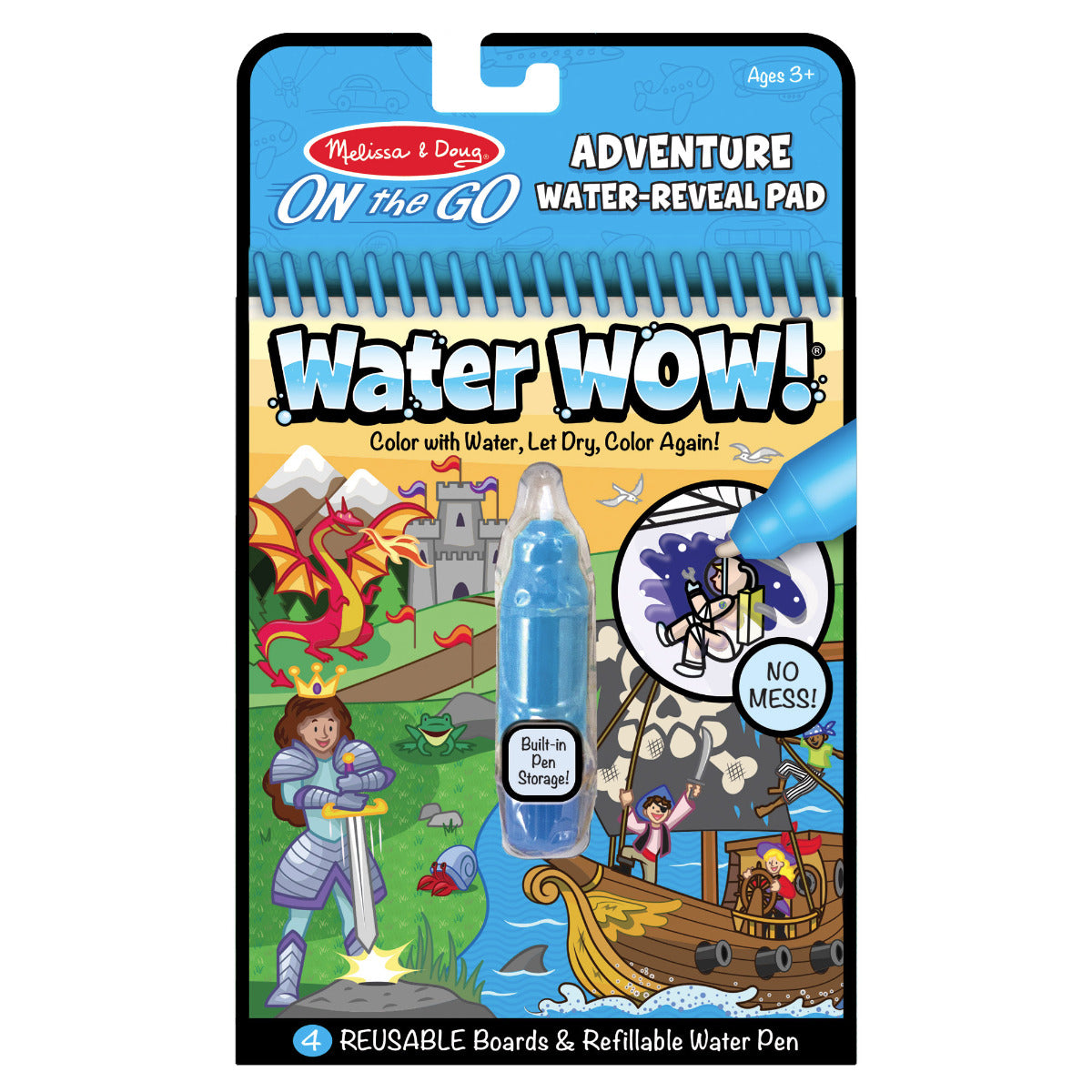 Melissa & Doug Water Wow! Brush Colouring Pad (13 Types) - Pupsik Singapore