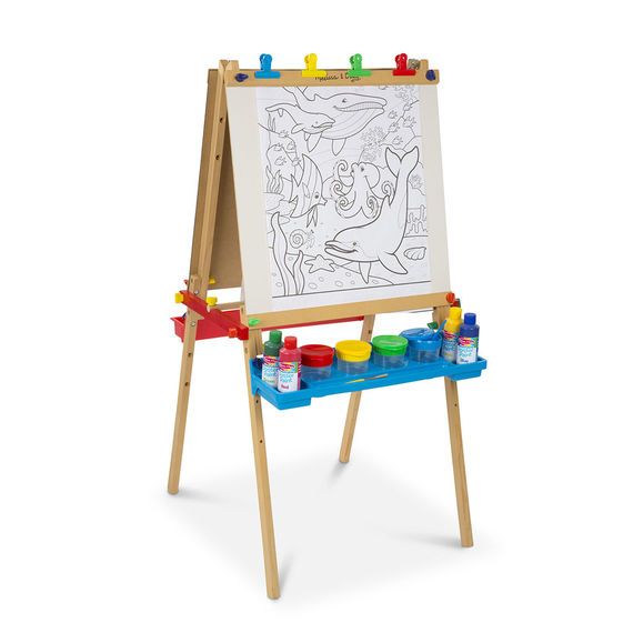 Melissa & Doug Deluxe Magnetic Standing Art Easel