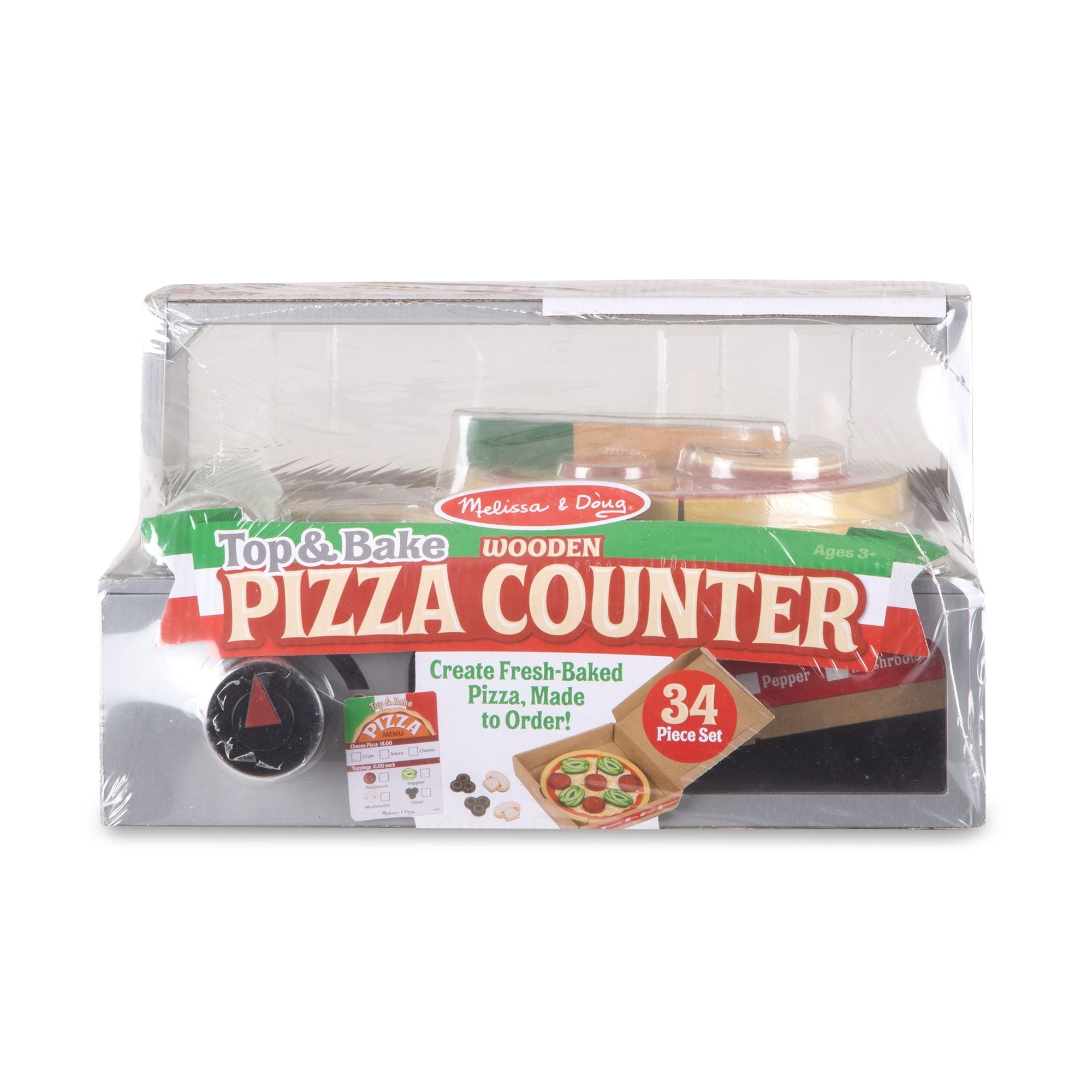 Melissa & Doug Top & Bake Wooden Pizza Counter