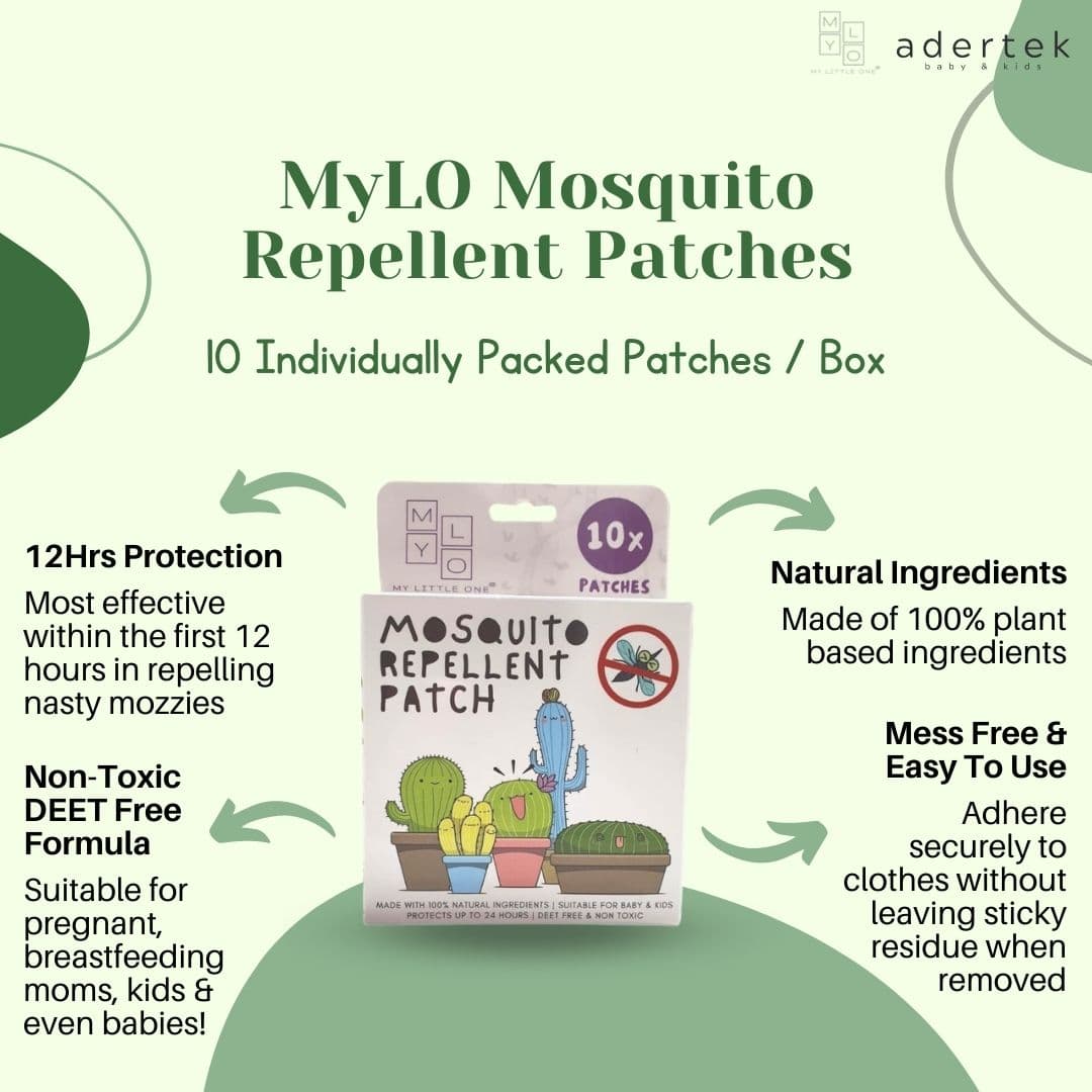 MyLO Mosquito Repellent Patch, 10pcs (Exp 06/28)