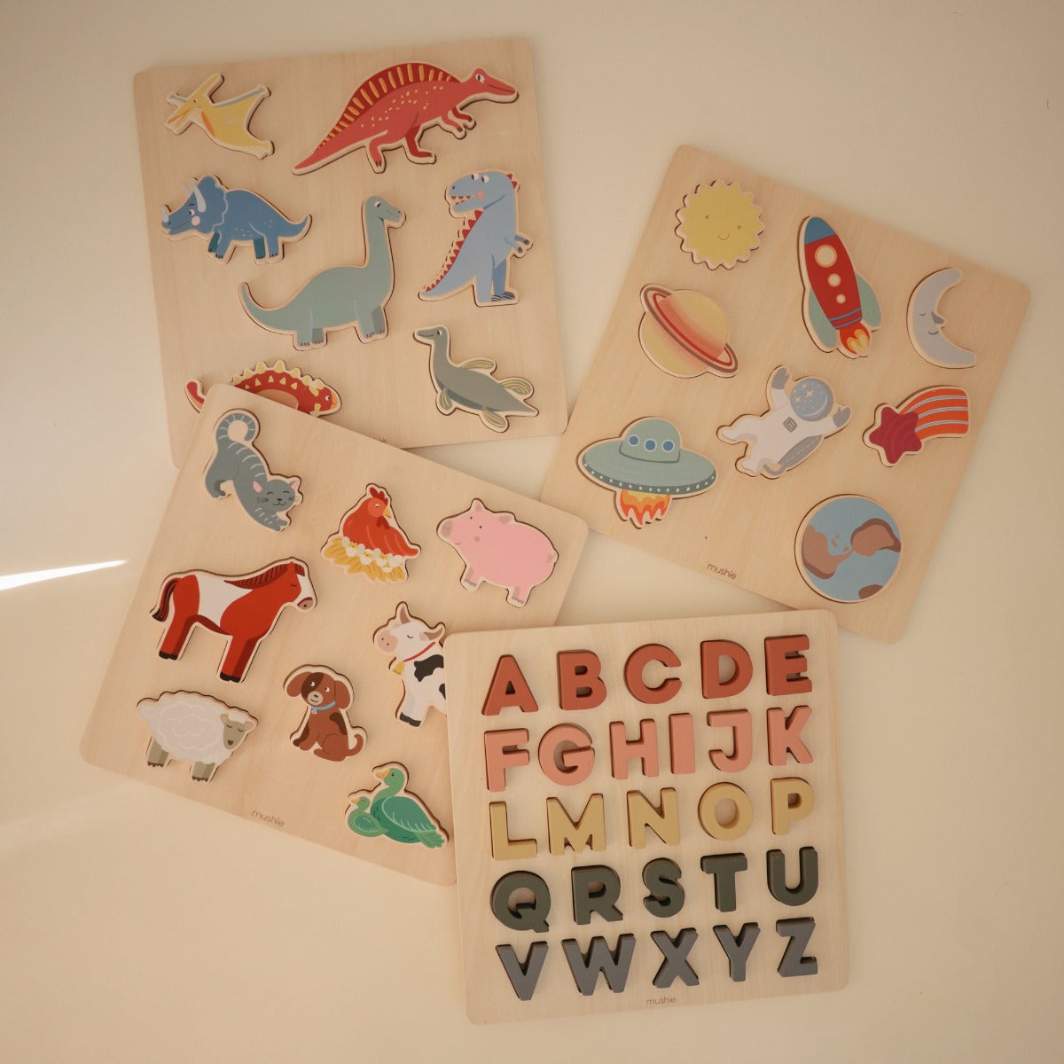 Mushie Wooden Puzzle (2 Designs) - Pupsik Singapore