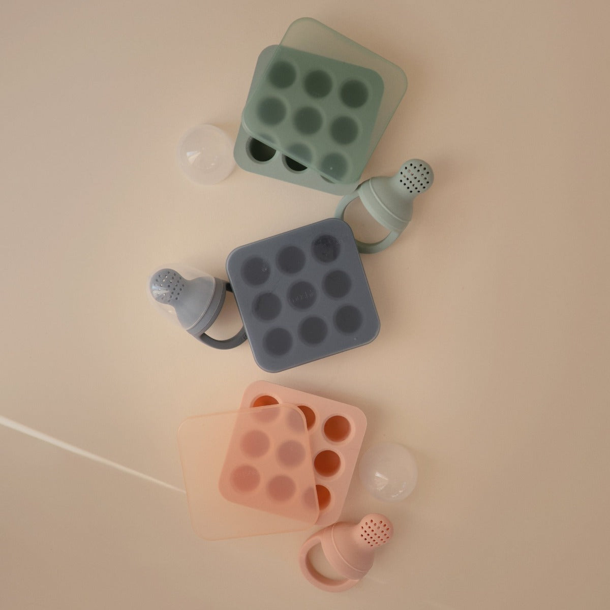 Mushie Fresh Food Freezer Tray, 9 x 0.5oz (3 Colors)