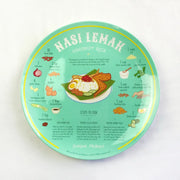 Red Republic Local Foods Recipe Plastic Plate - Nasi Lemak