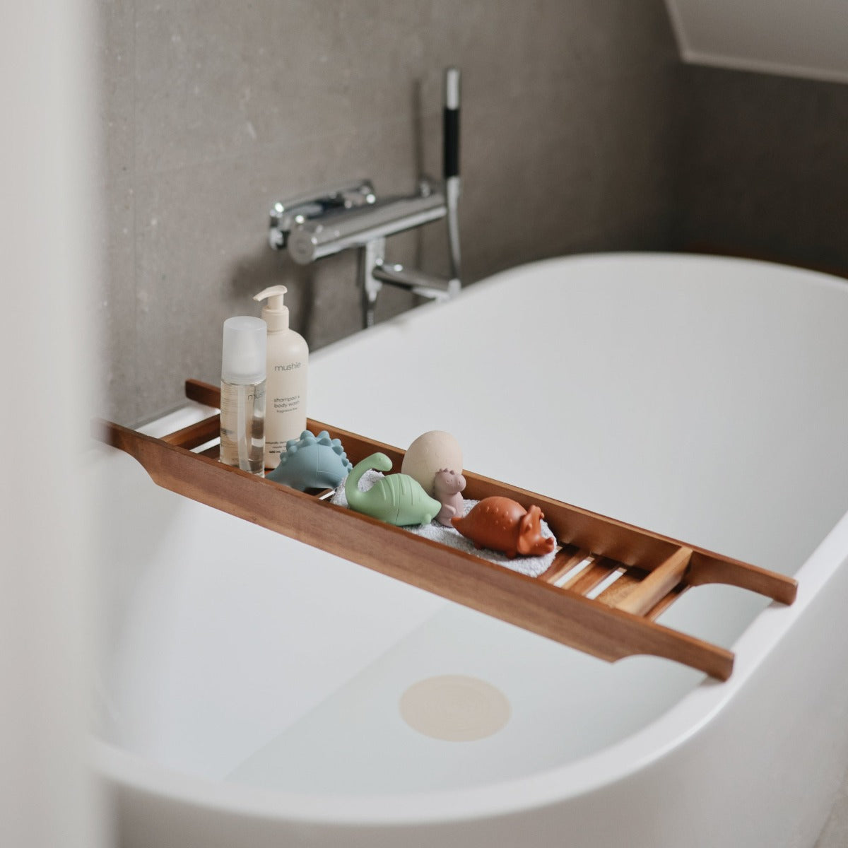 Mushie Mold Free Bath Play Set, 4pcs (3 Designs)