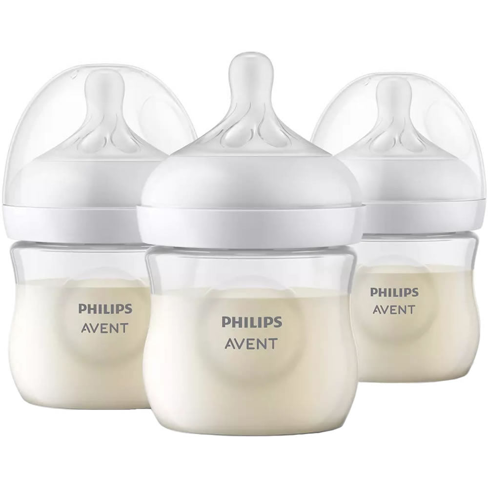 Philips Avent Natural Response 125ml Milk Baby Bottles (3-pack)