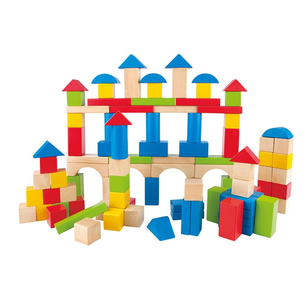 Hape Build Up and Away Beech Blocks (100pc)