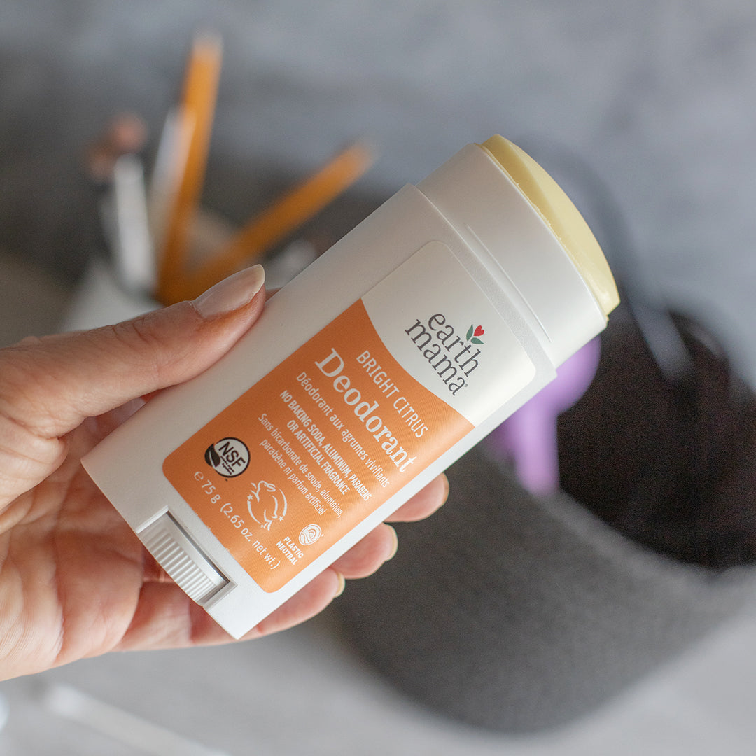Earth Mama Bright Citrus Deodorant, 75g (New Formula) - Exp 10/27