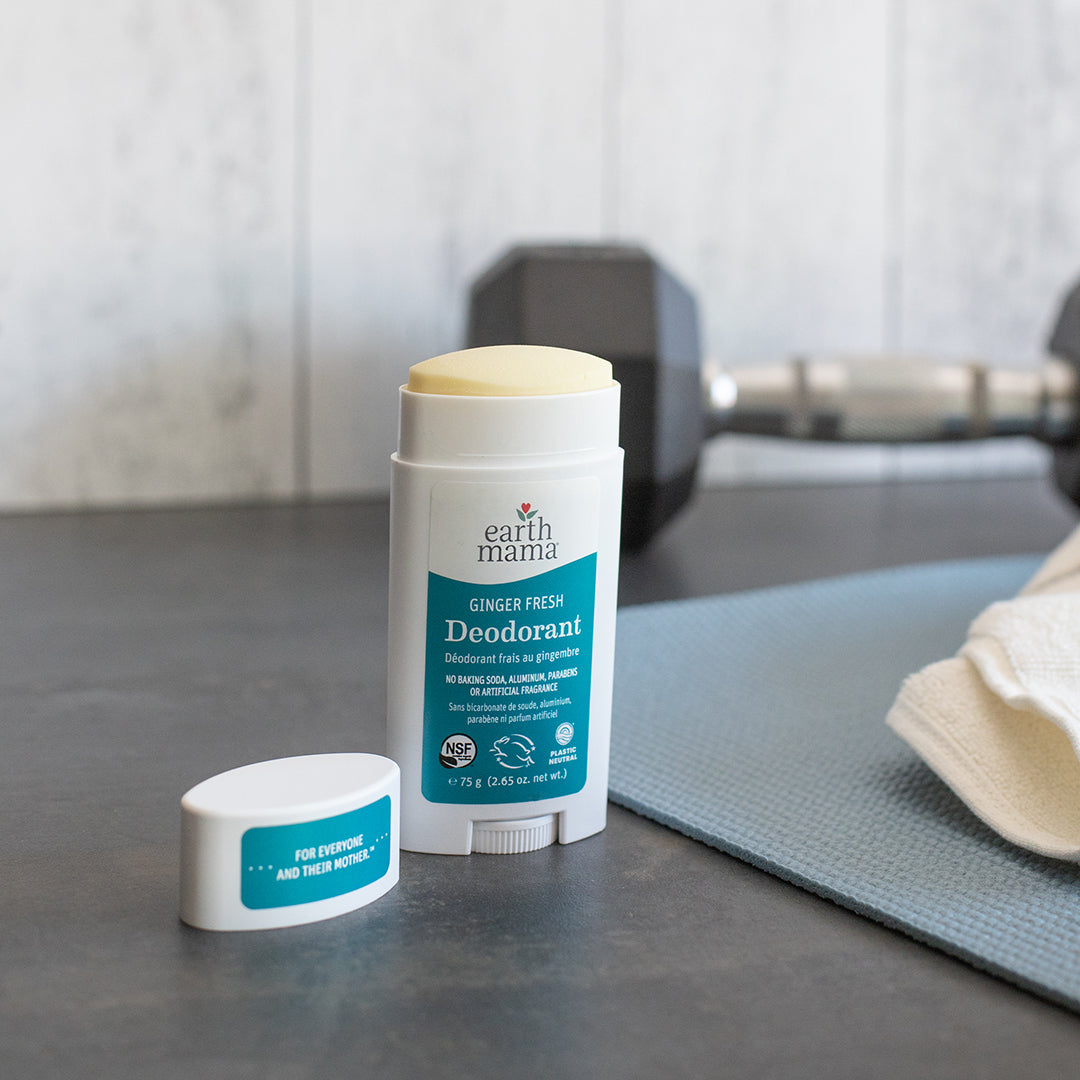 Earth Mama Ginger Fresh Deodorant, 75g (New Formula) - exp 05/26