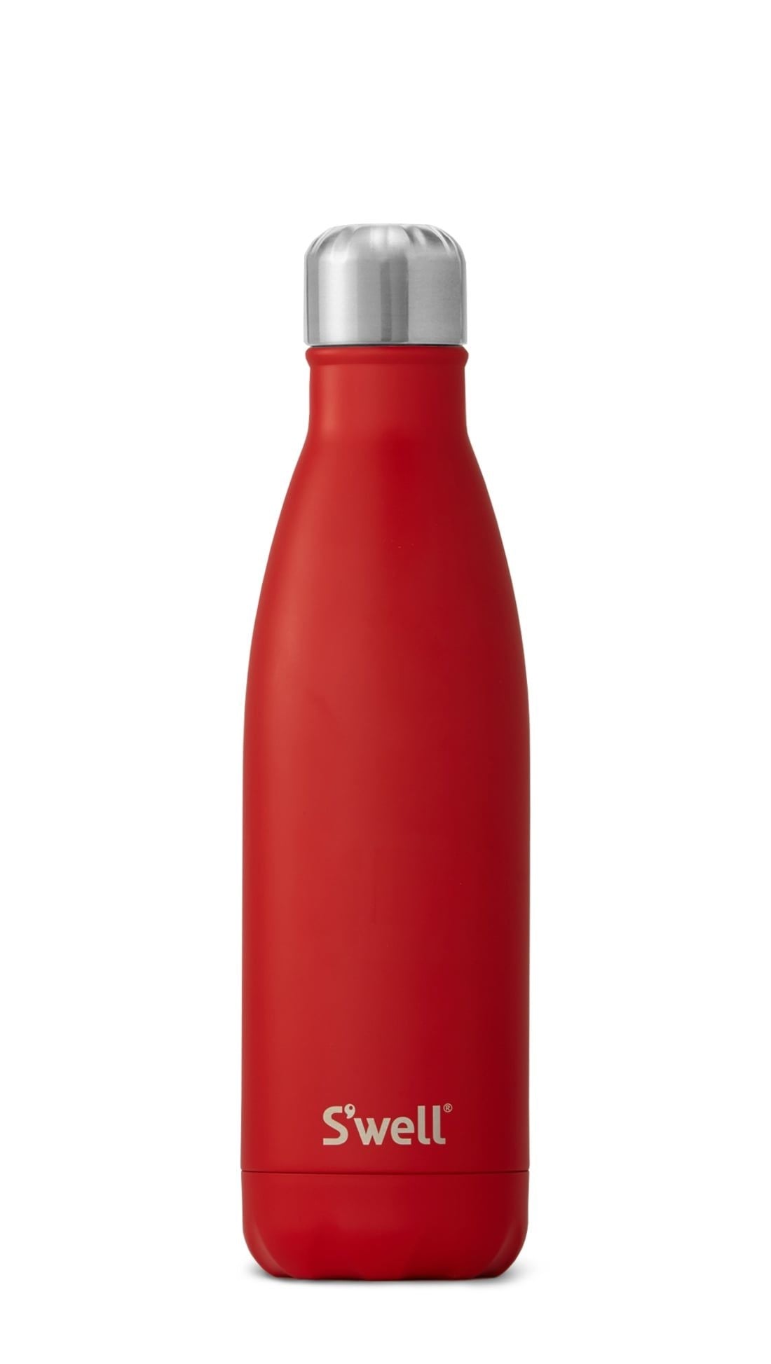 S'well Insulated Reusable Water Bottle, 17oz - Satin Collection - Scarlet