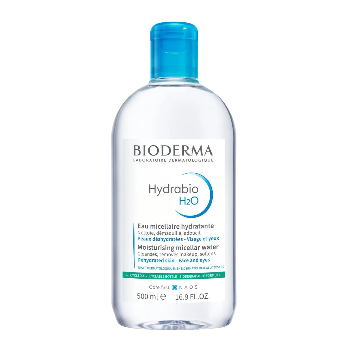 Bioderma Hydrabio H2O Make-up Removing Micellar Solution, 500ml - Exp 08/27