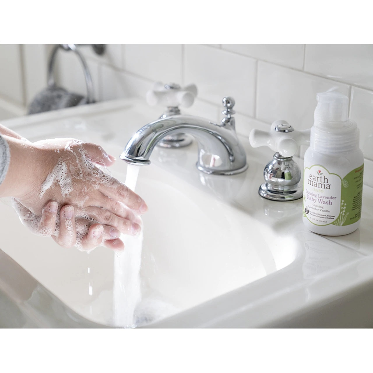 Earth Mama Baby Calming Lavender Castile Baby Wash, 1L (exp 01/28)