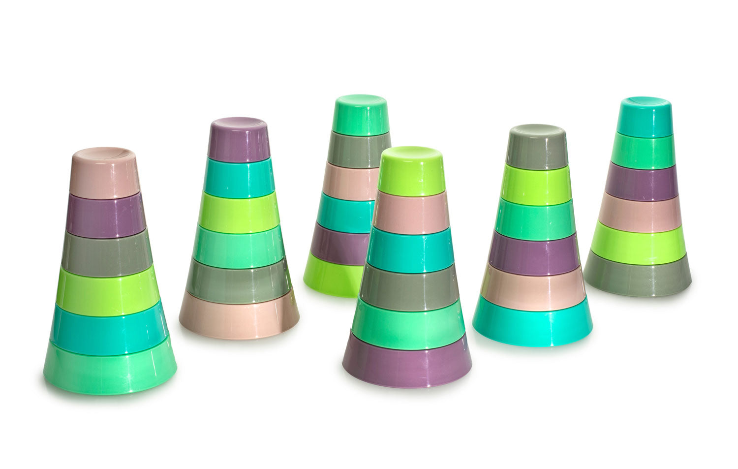 Melii Stacking & Nesting Containers with Silicone Lids, 12 pieces