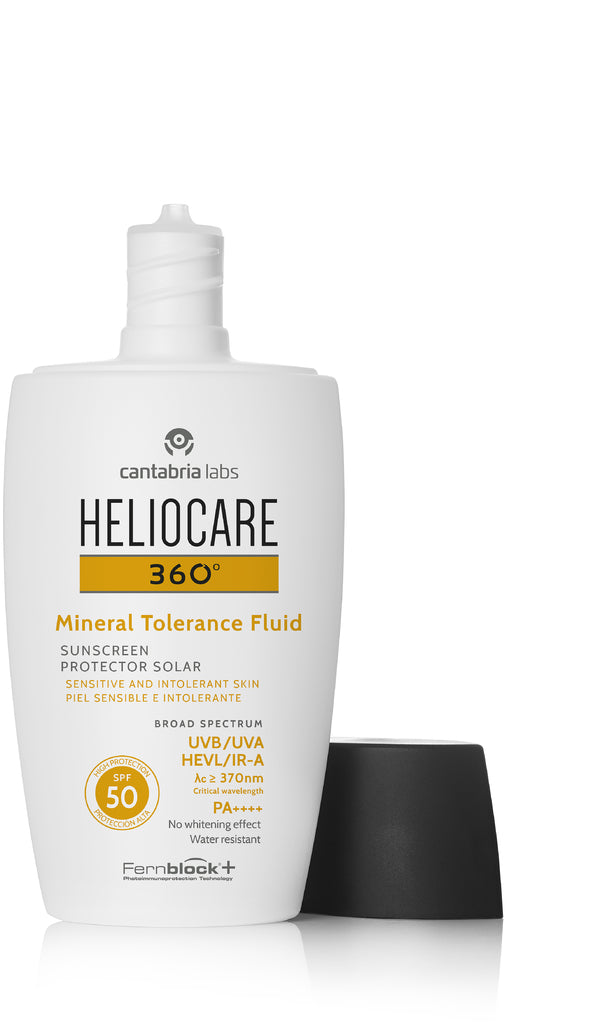 Heliocare 360º Mineral Tolerance Fluid SPF50 Sunscreen, 50ml - Exp 06/28