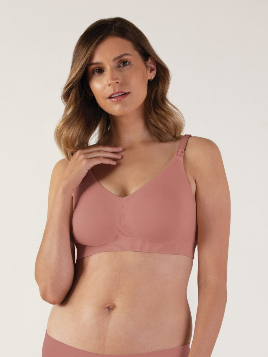 Bravado Body Silk Seamless Sustainable Nursing Bra - Roseclay
