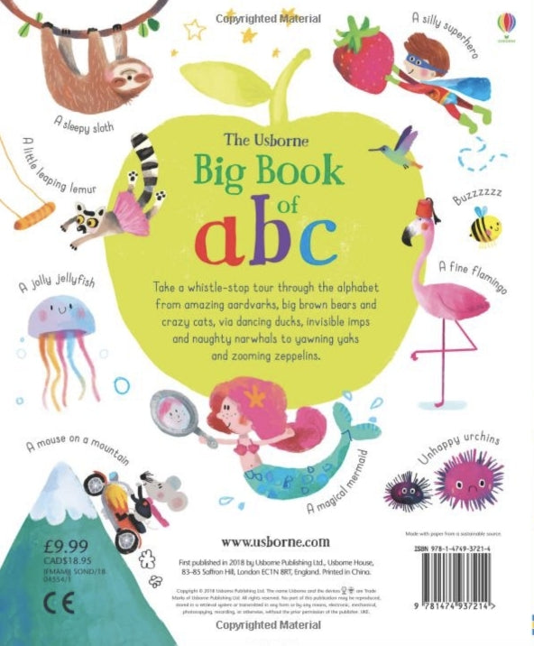 Usborne Big Book of ABC Board Book