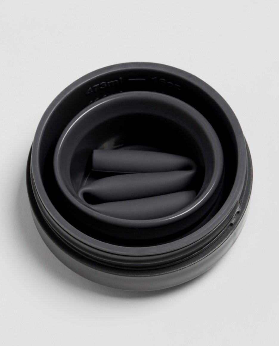 Stojo Silicone Collapsible Cup (16oz - Grande Size) - Carbon - Pupsik Singapore