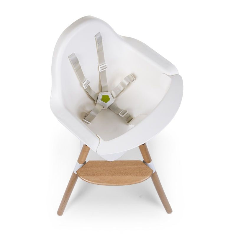 Childhome Evolu ONE.80 Swivel Baby High Chair - White