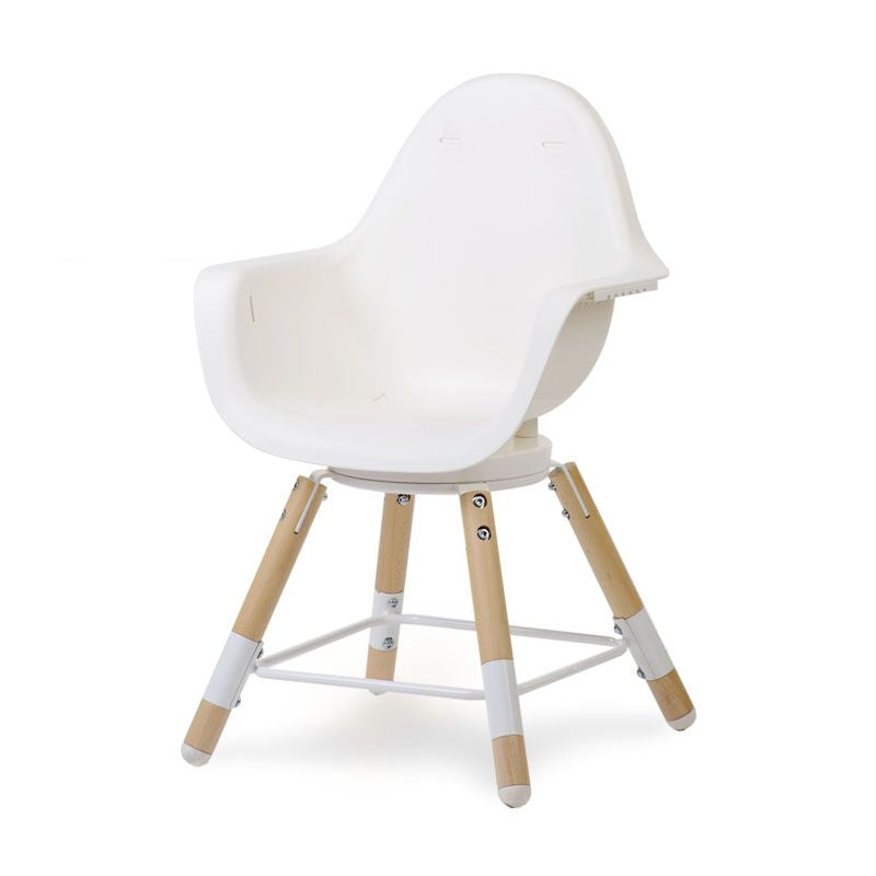 Childhome Evolu ONE.80 Swivel Baby High Chair - White