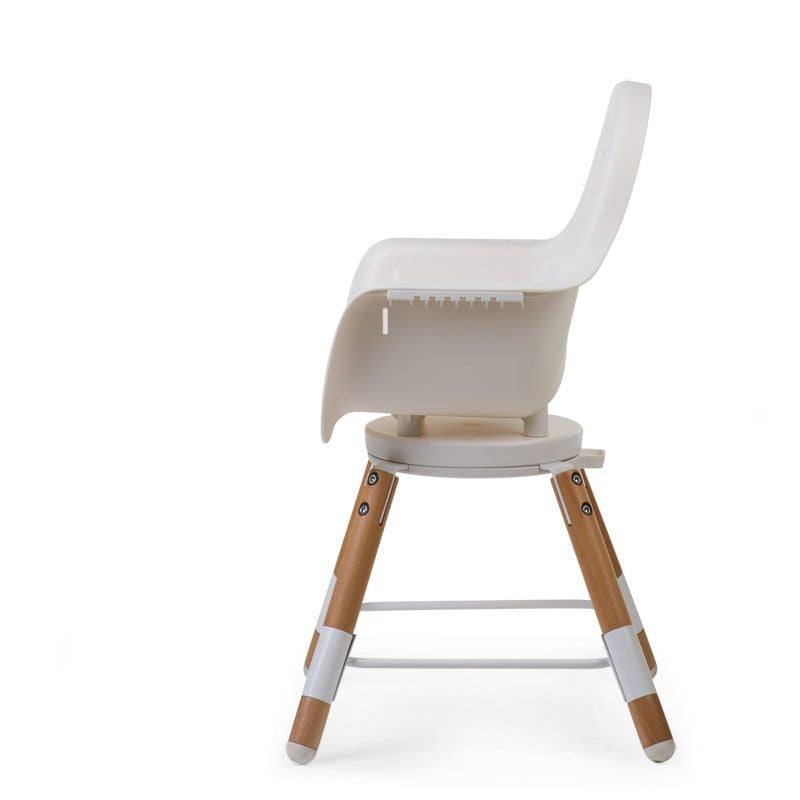 Childhome Evolu ONE.80 Swivel Baby High Chair - White