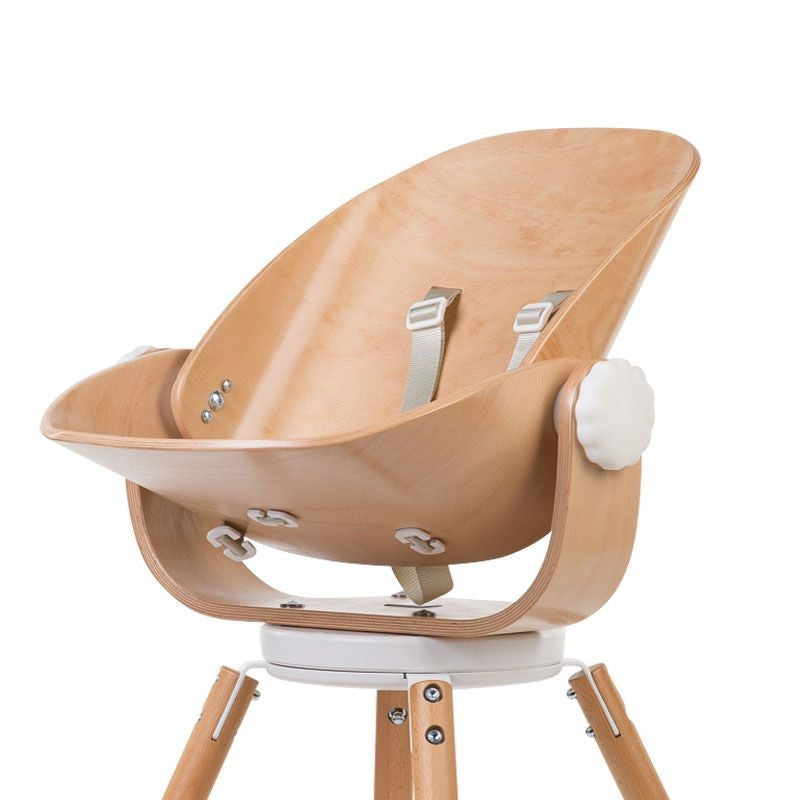 Childhome Newborn Seat for Evolu 2/One.80 Baby High Chair - Natural/White