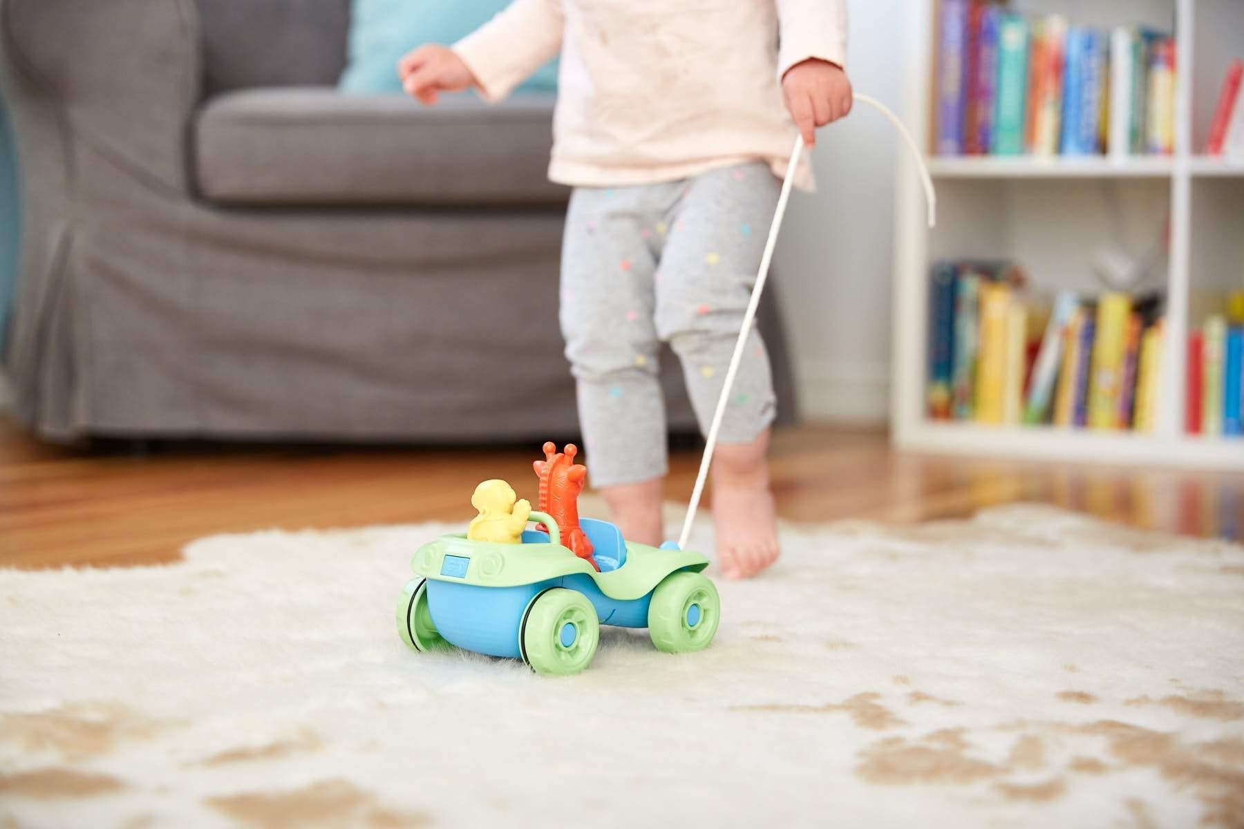 Green Toys Dune Buggy Pull Toy - Green