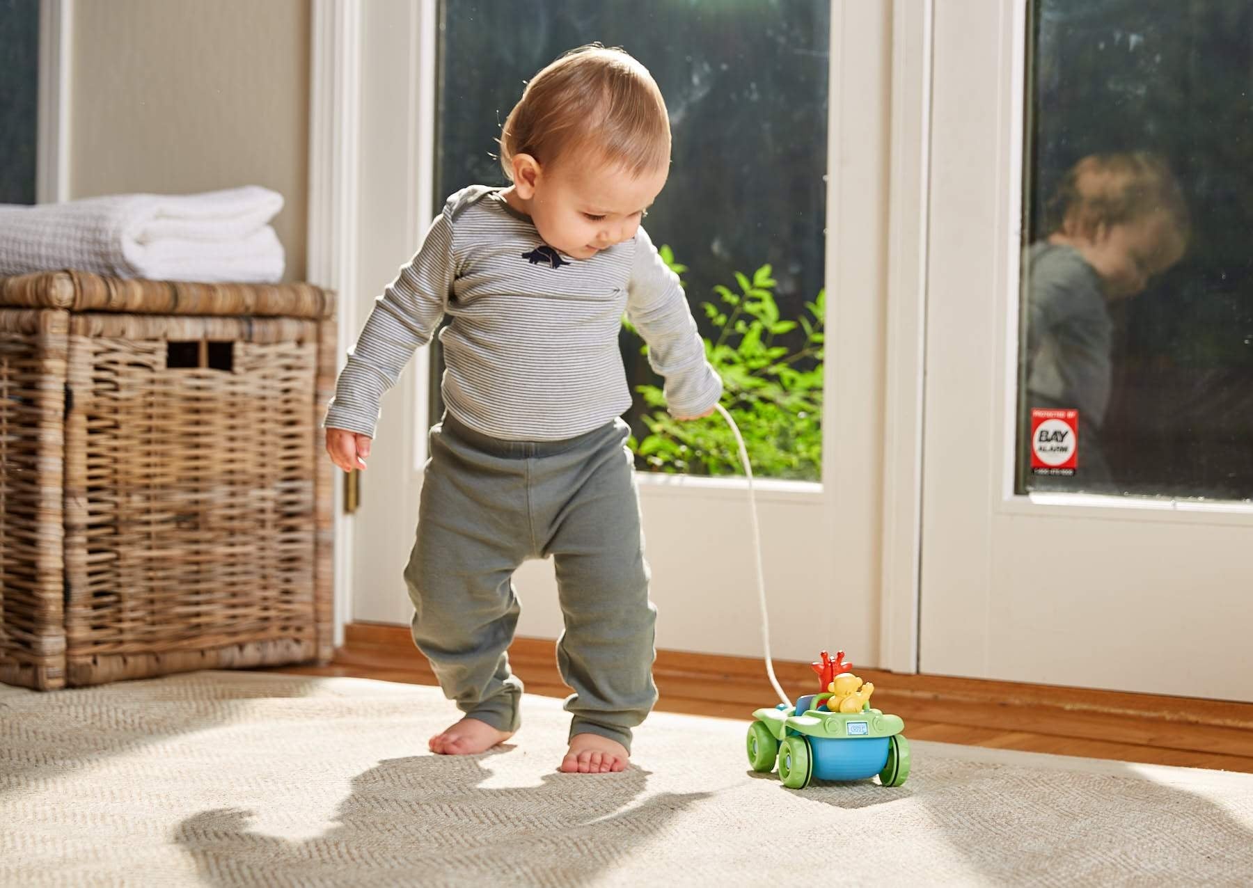 Green Toys Dune Buggy Pull Toy - Green