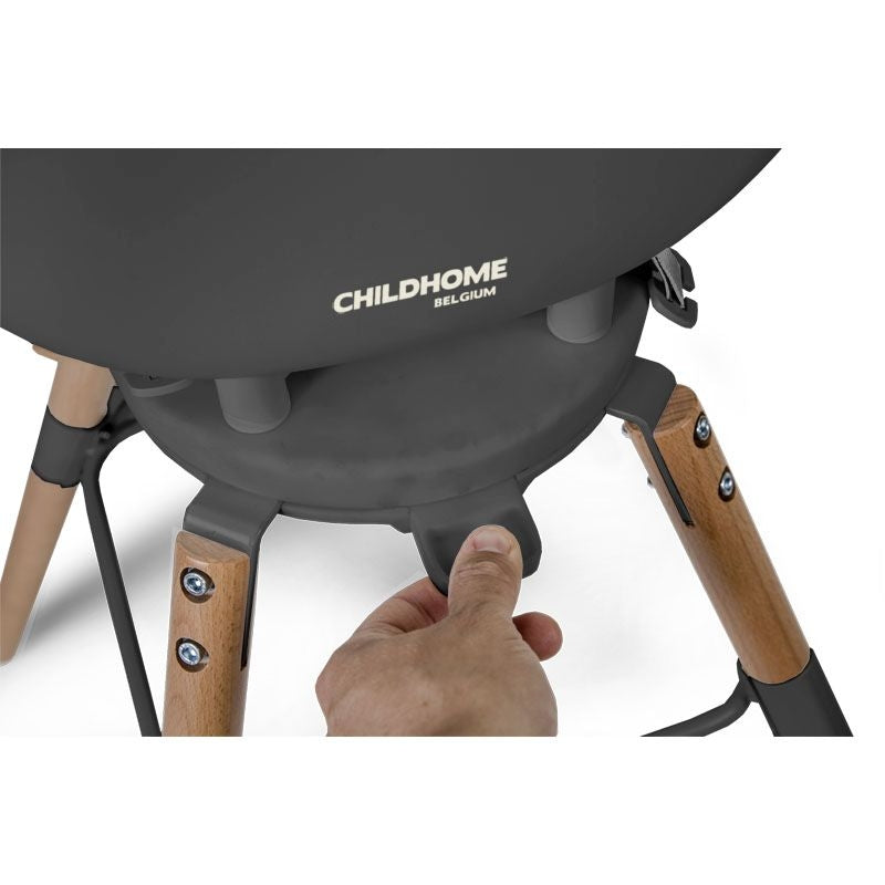 Childhome Evolu ONE.80 Swivel High Chair - Anthracite