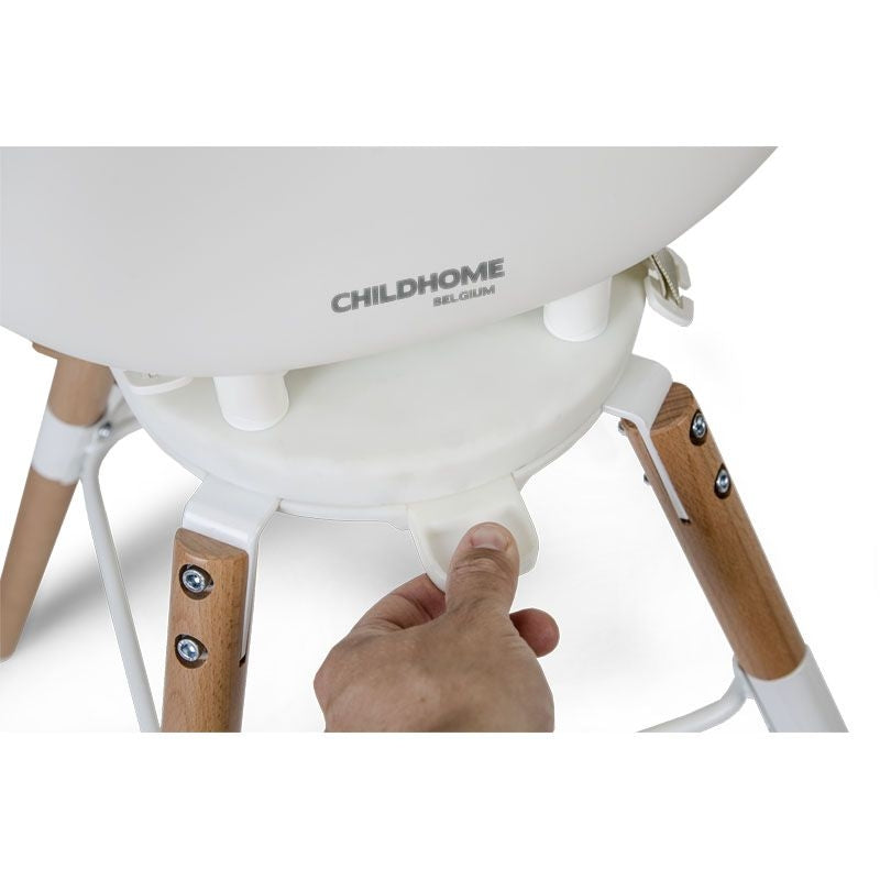 Childhome Evolu ONE.80 Swivel Baby High Chair - White