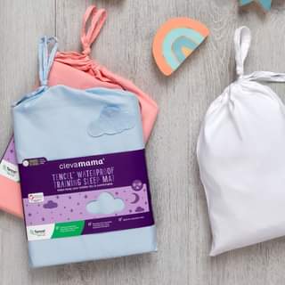 Clevamama Tencel Waterproof Training Sleep Mat (70 x 90cm)  - Coral