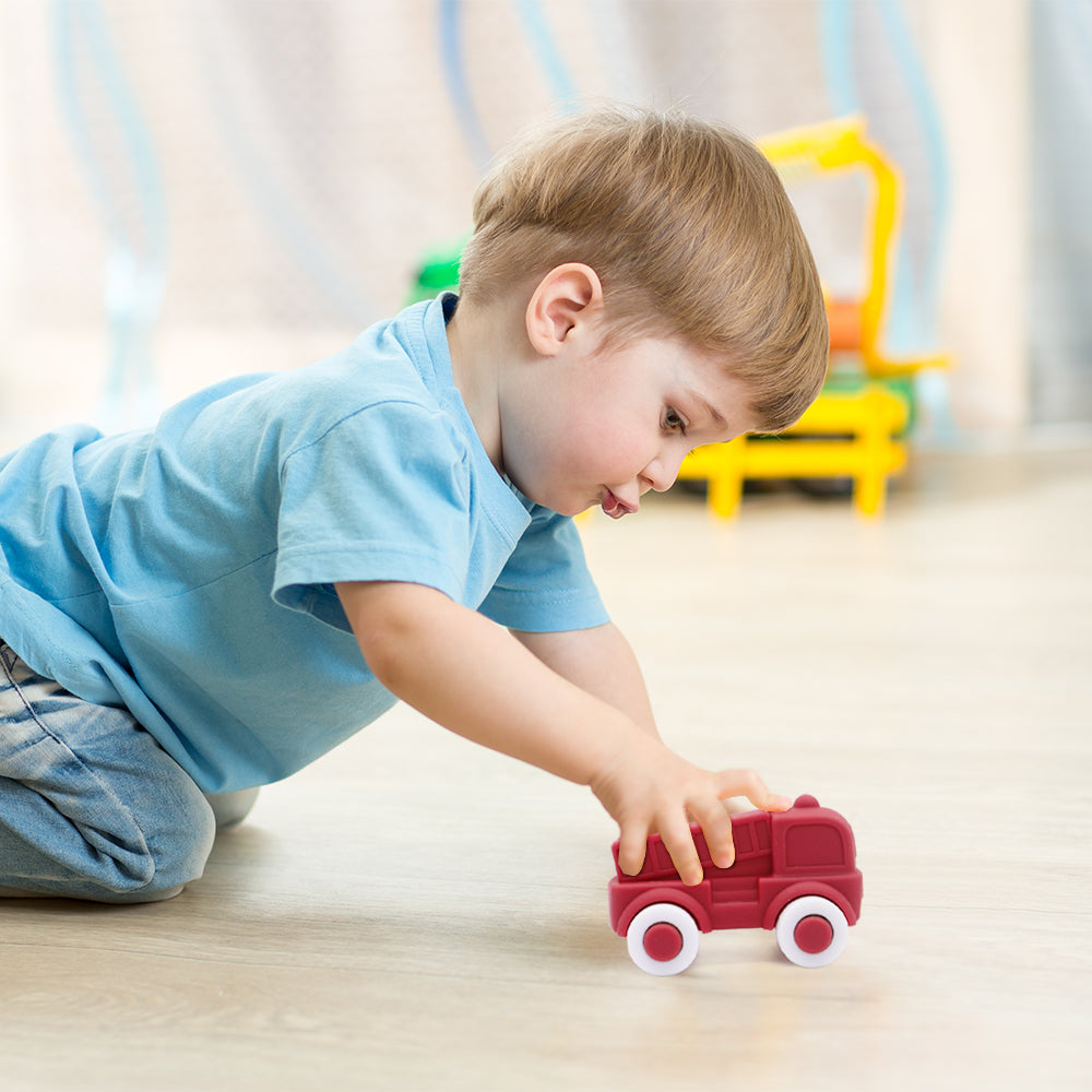 Biomom Silicone Mini Toy Push Cars (4 Colors)