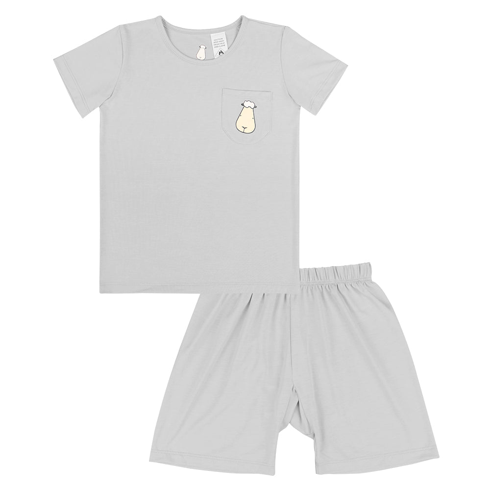 Baa Baa Sheepz Short Sleeve T-Shirt & Shorts - Grey (5 Sizes)