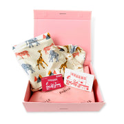 A, Apple Pie Personalised Newborn Gift Set & $100 Gift Voucher - Safari