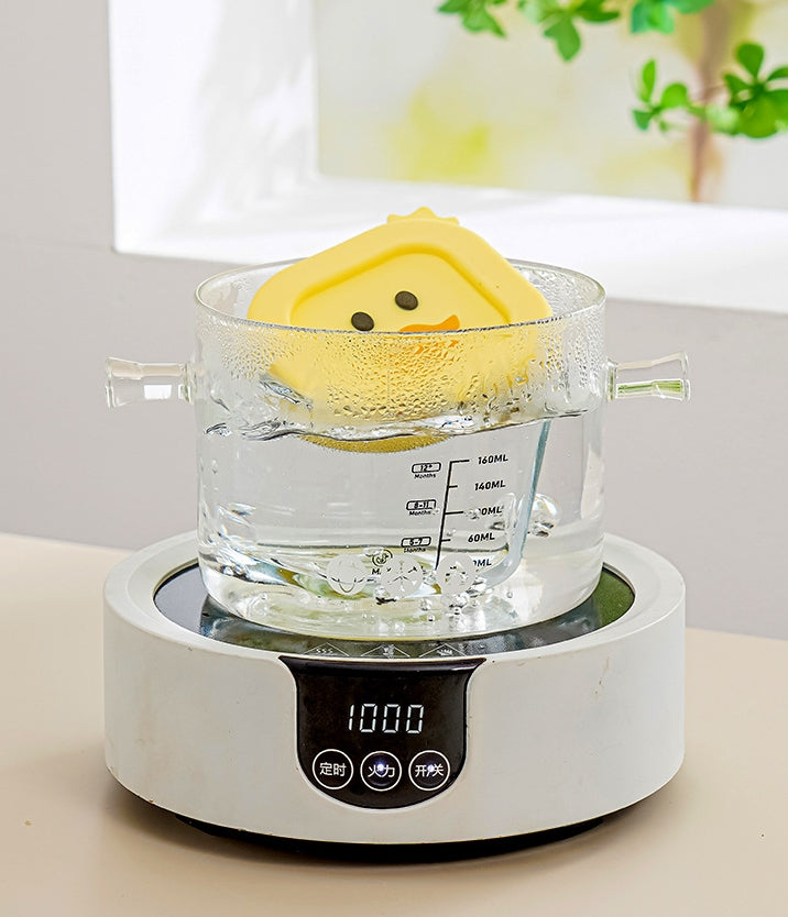 Biomom Glass Portion Food Jar with Lid, 2pk (6 Designs)