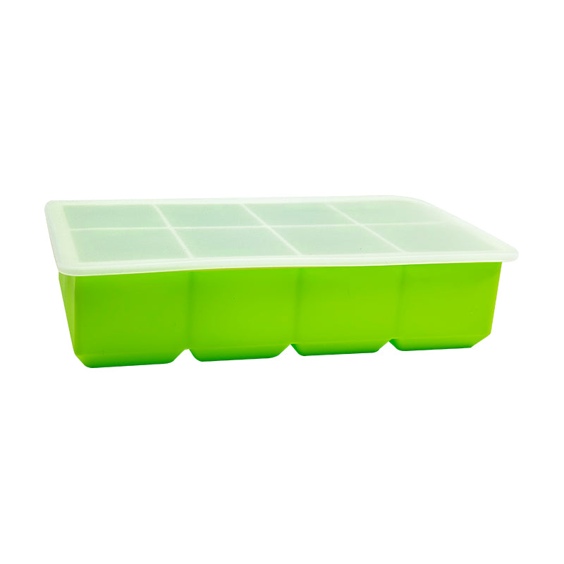 Biomom EasyServe Silicone Food Portion Freezer Tray with Resting Lid, 8 x 110ml (6 Colors) - Pupsik Singapore