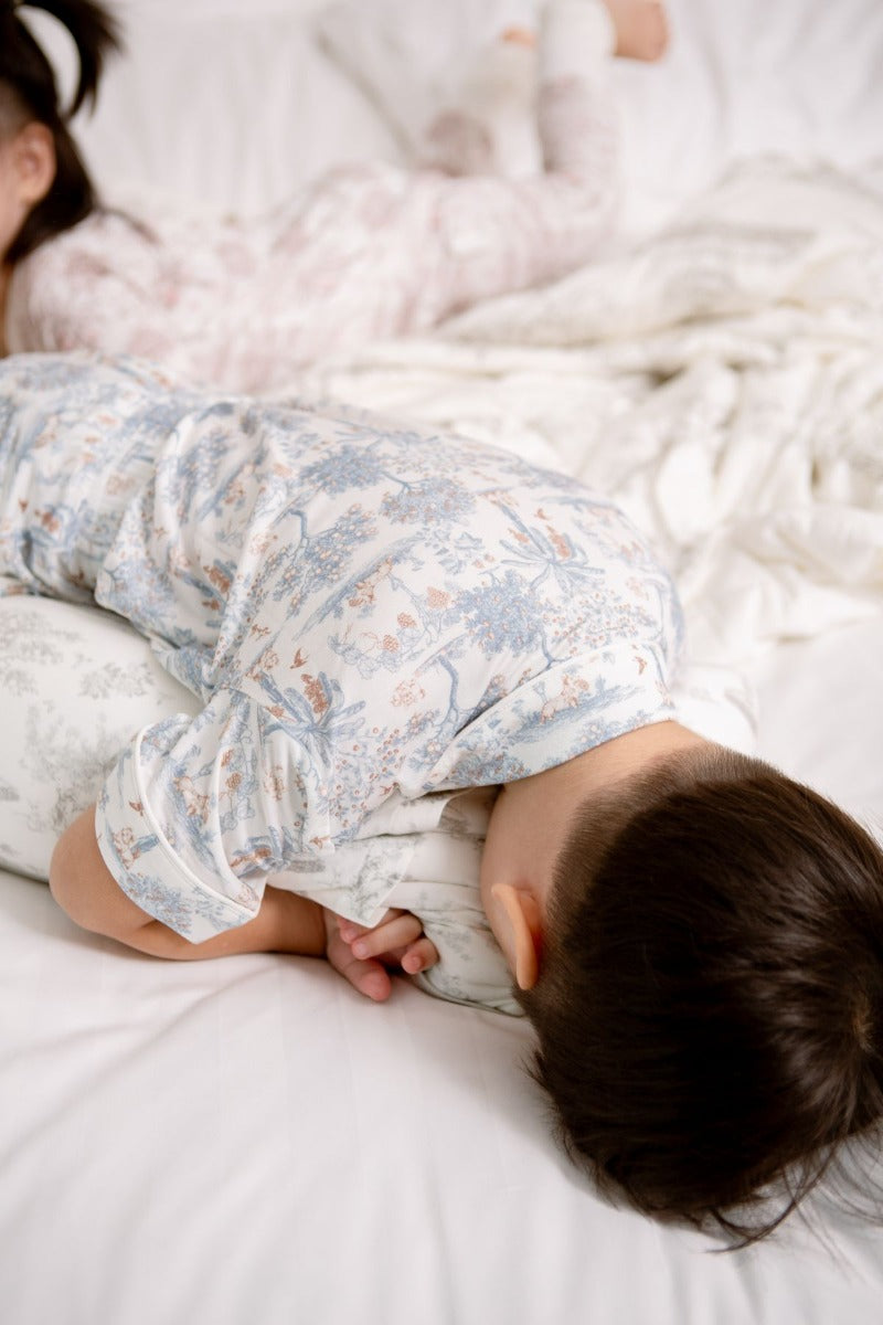 House of Holly Classic PJ Lounge 2-Piece Set - Fruit Toile Blue (2 Sizes)