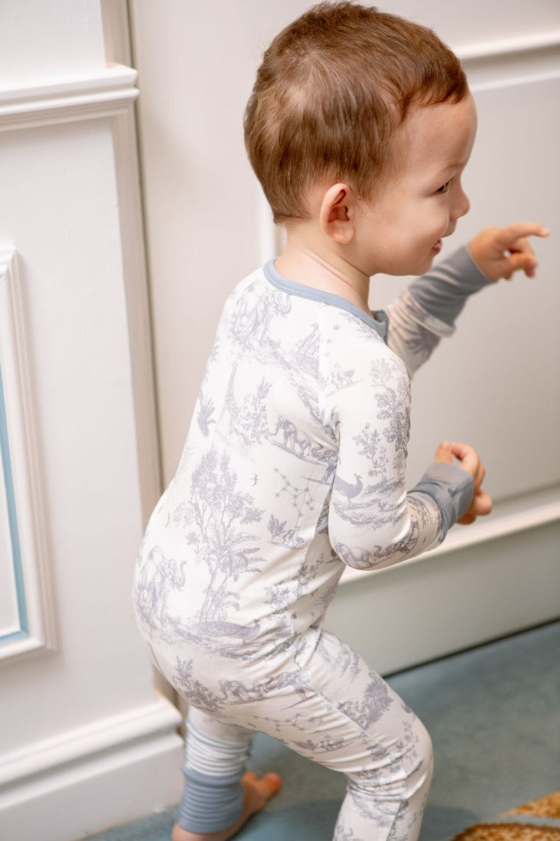 House of Holly Zip Sleepsuit - Savanna Blue (3 Sizes)