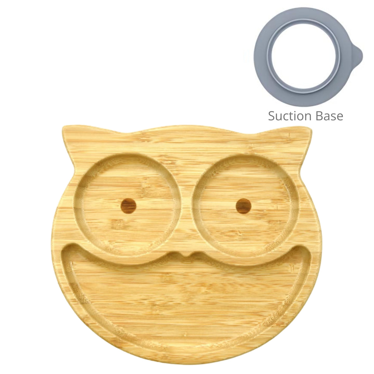 Biomom Bamboo Suction Plate - Owl (Tradewinds)