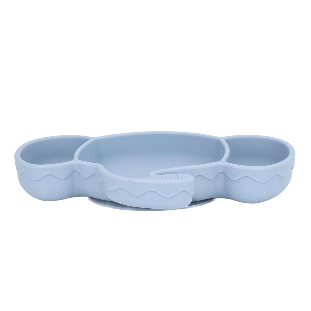 Biomom Baby Silicone Elephant Divided Suction Plate - Mint