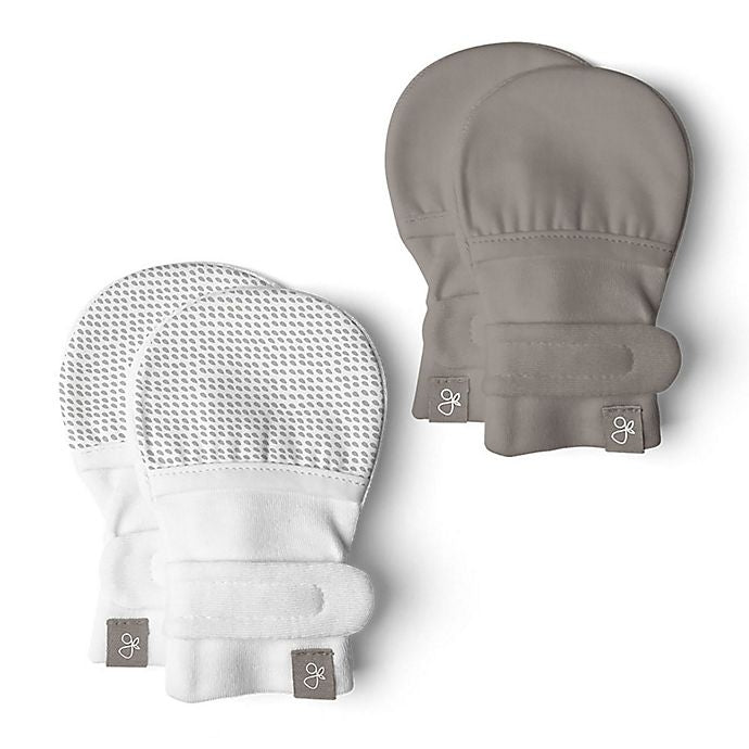 Goumi Bamboo & Organic Cotton Baby Mittens 0-3m (2pk) (4 Designs)
