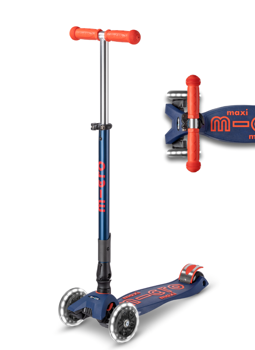 Micro Maxi Deluxe Foldable Scooter (LED Wheels) (5 Colours)