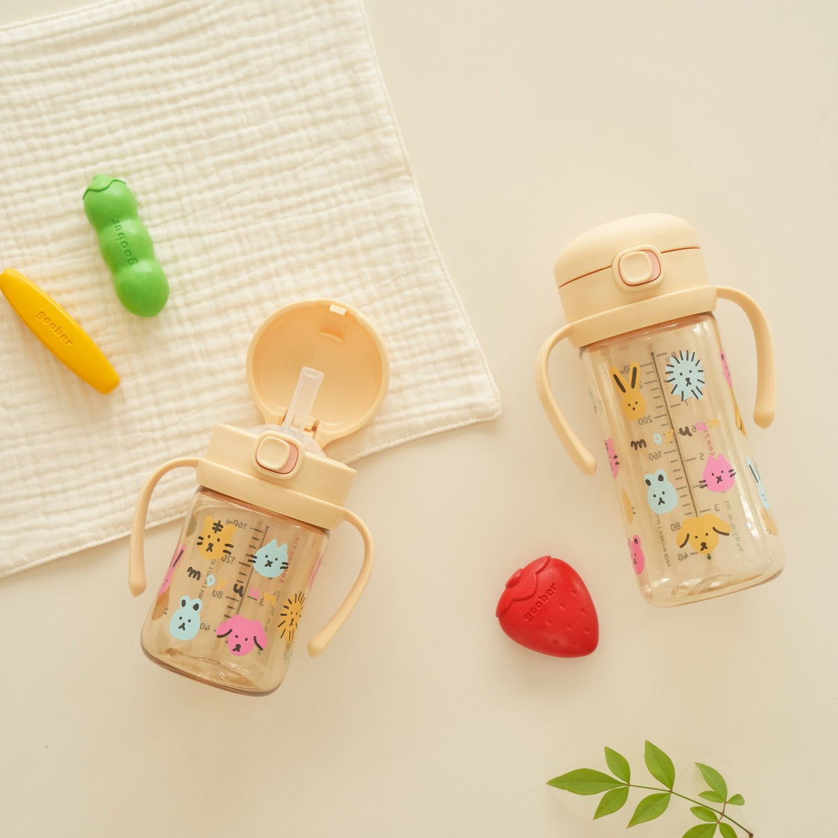 Moyuum PPSU All-in-One One-Touch Straw Bottle, 170/270/330ml (3 Designs)