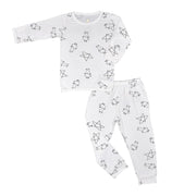 Baa Baa Sheepz Baby Long Sleeve Pyjama Set - Cute Big Star & Sheepz White (5 Sizes)