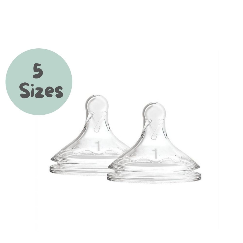 Dr. Brown’s Natural Flow Options+ PLUS Wide-Neck Nipple, 2pk (5 Sizes)