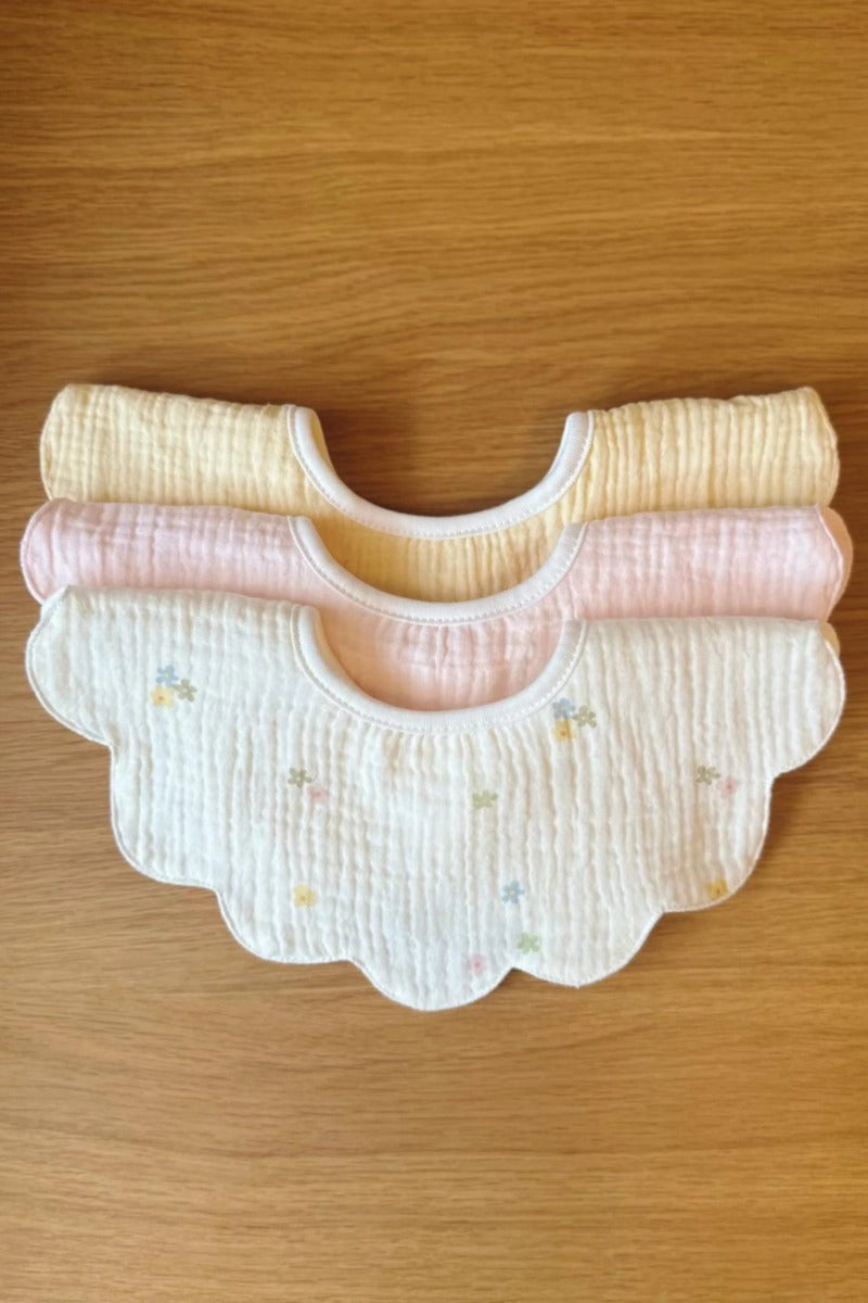 Soft Spot Petal Bib, 3pk (5 Designs) - Pupsik Singapore