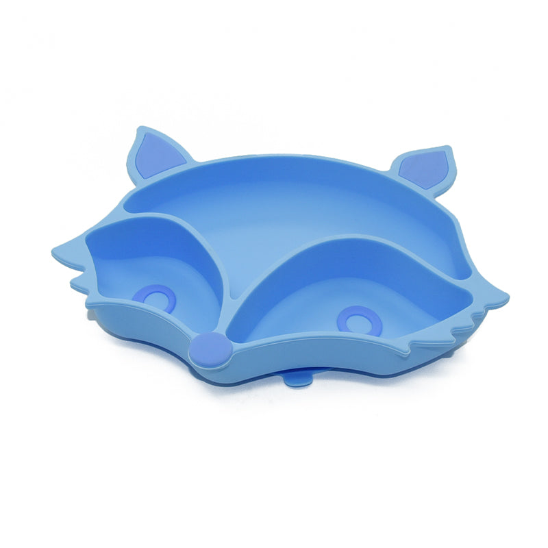 Biomom Baby Silicone Fox Divided Suction Plate (2 Colours) - Pupsik Singapore