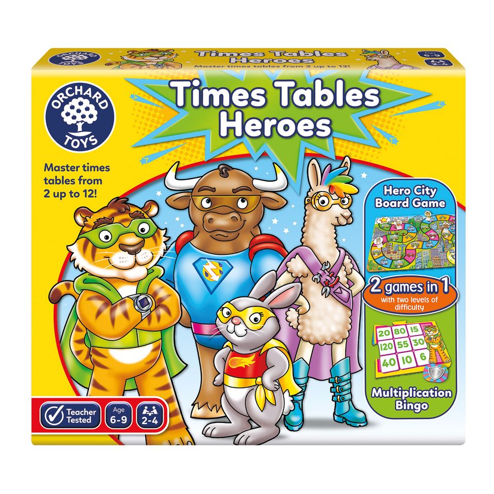 Orchard Toys Times Tables Heroes Game