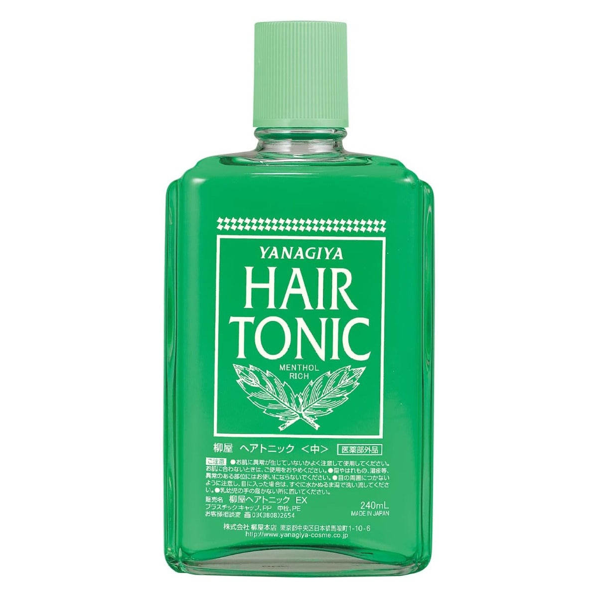 Yanagiya Hair Growth Tonic, 240ml - Cooling/Menthol (Exp 08/27)