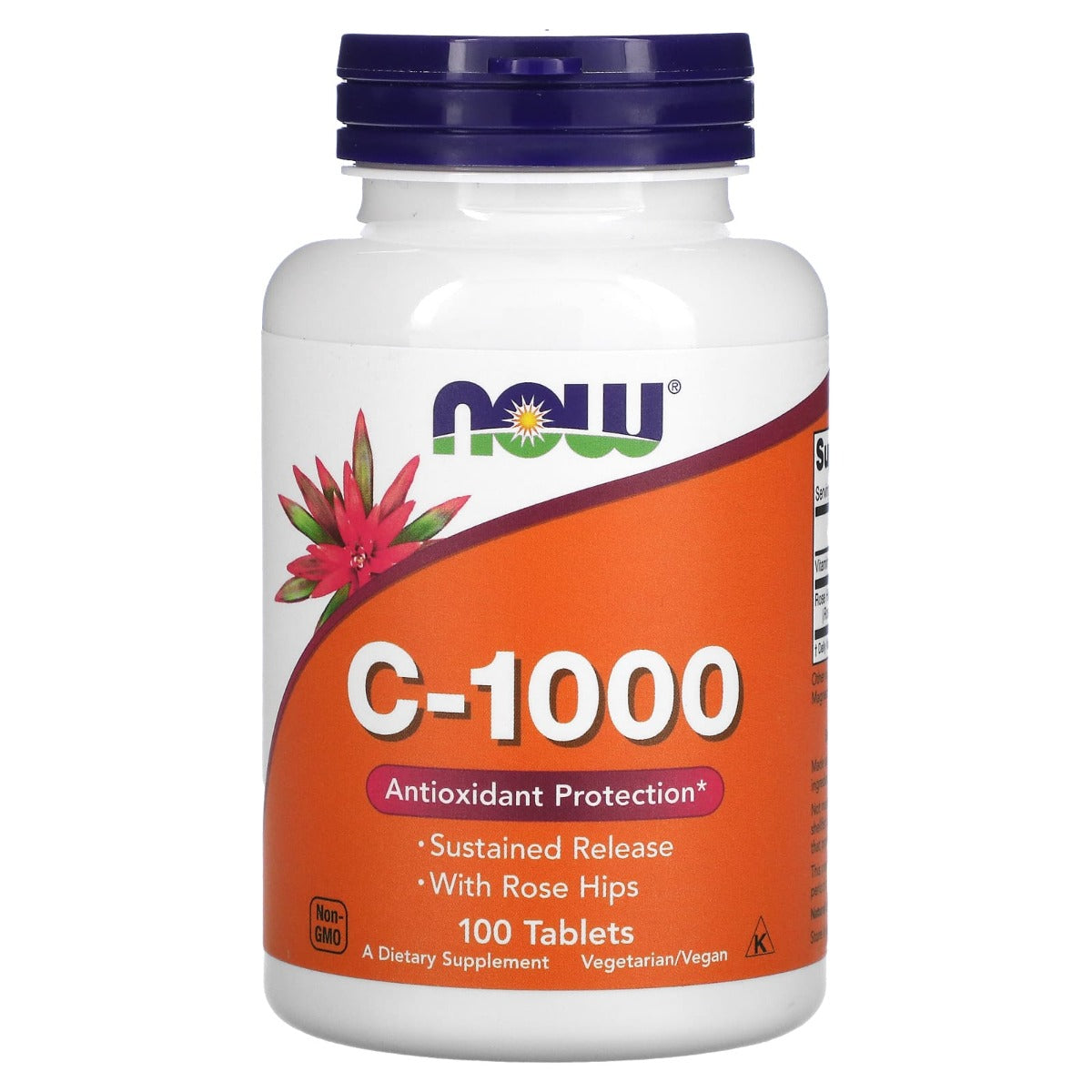 NOW Foods Vitamins C-1000 Sustained Release, 100 Tablets (Exp 09/27)