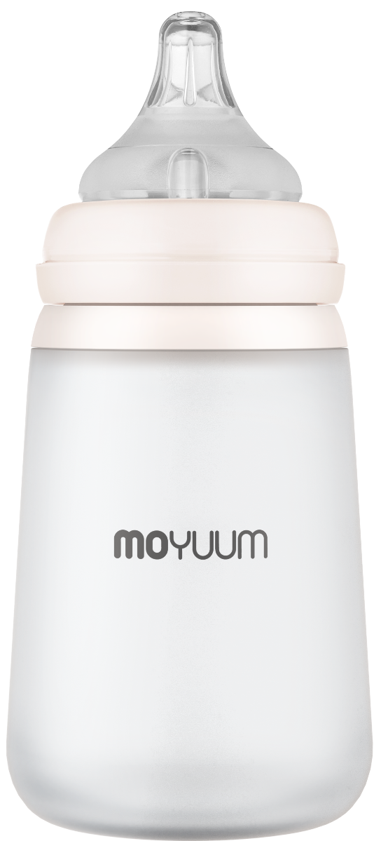 Moyuum Premium Silicone Baby Bottle with Teats, 260ml